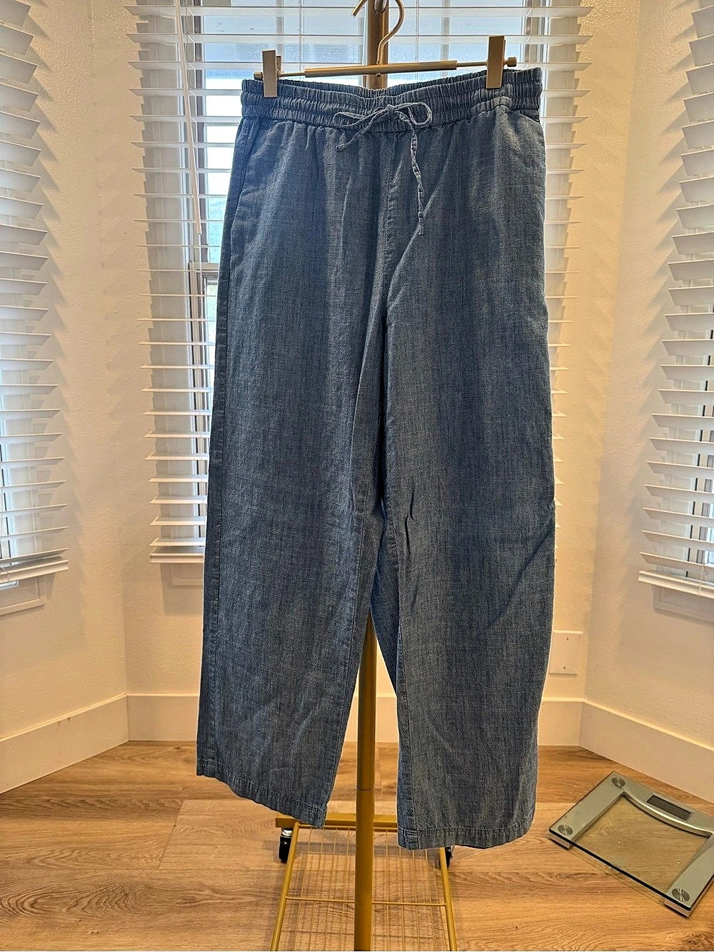 J.Crew Factory Wide Leg Pants in Blue Size 4